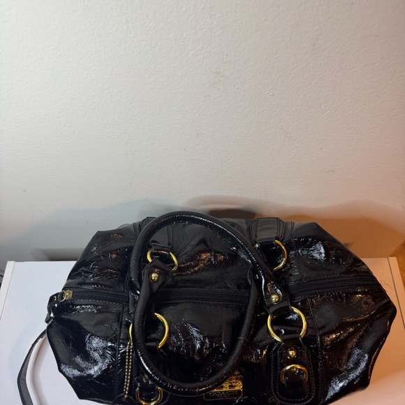 Coach Black Patent Leather Bag - Large Medium - Picture 4 of 13